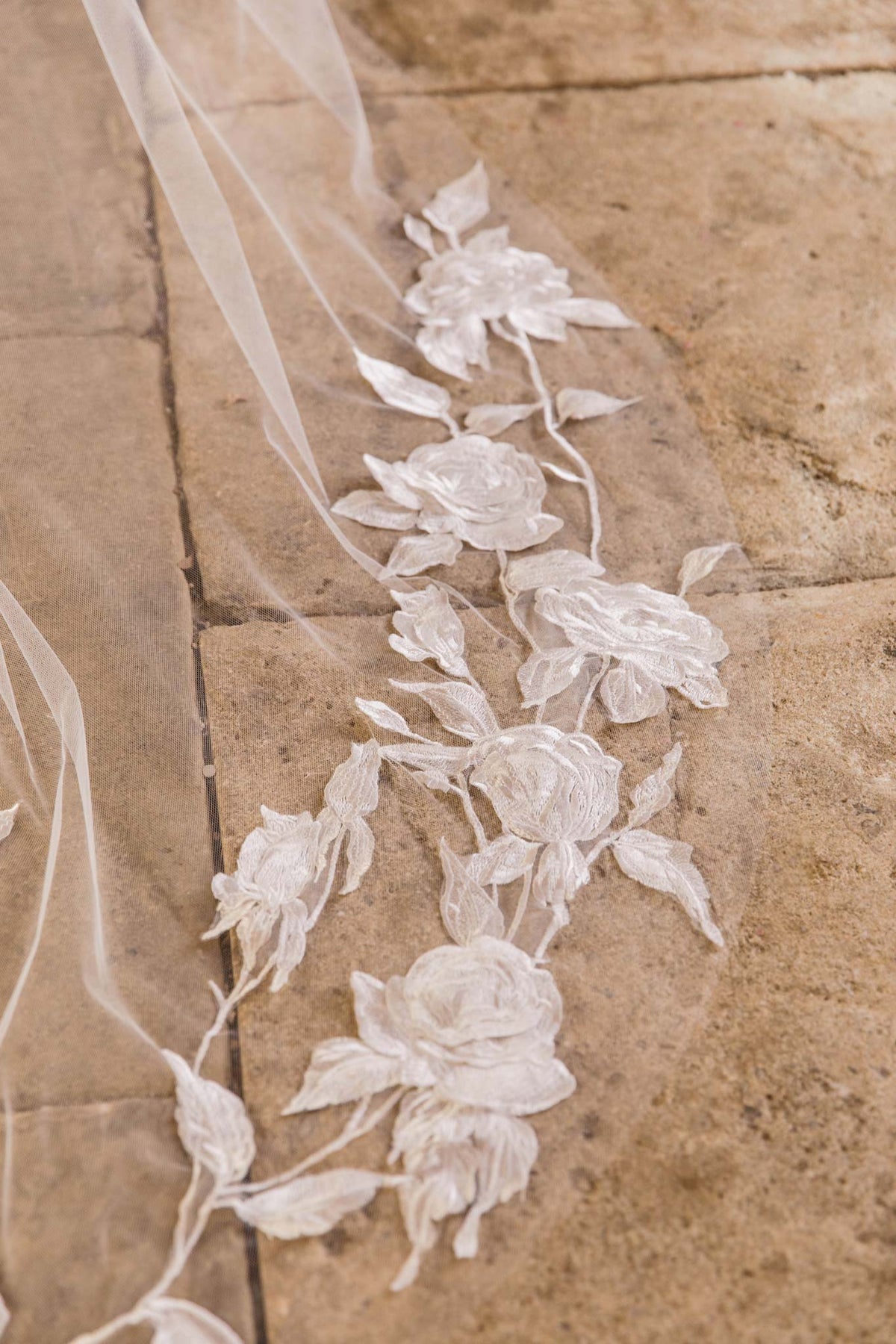 Rose Wedding Veil