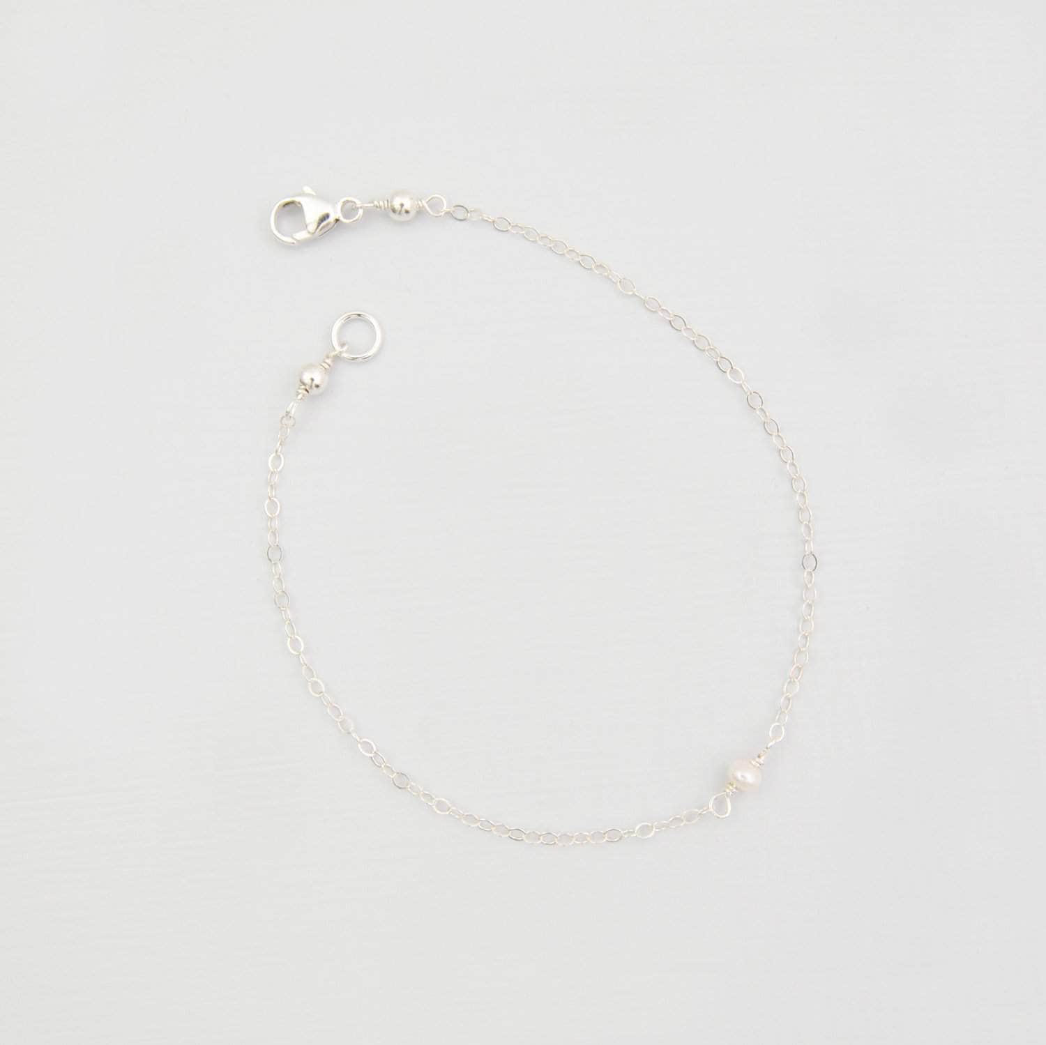 Wedding Bracelet Tiny freshwater pearl bracelet - 'Rei'