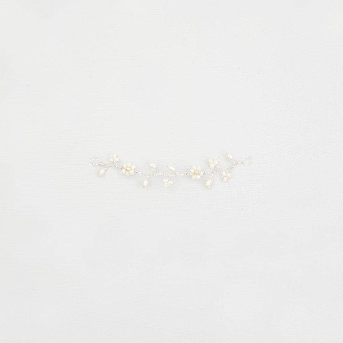 Wedding Hairvine Silver Silver floral mini hair vine - &#39;Flora&#39;